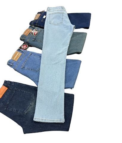Boru Paça Normal Kalıp Mavi Kot Pantolon